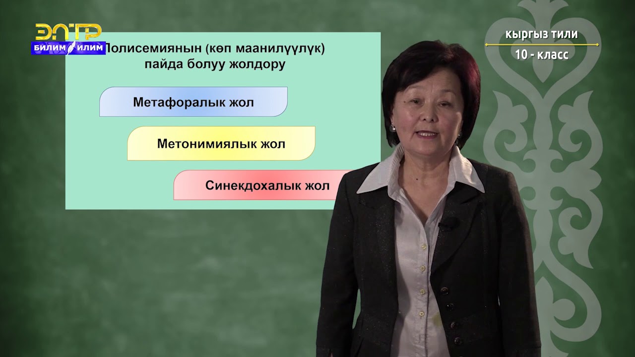 10-класс | Кыргыз тили | Метафора, метонимия, синекдоха