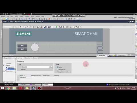 Siemens TIA Portal HMI/PLC tutorial - communication (Basic Example)