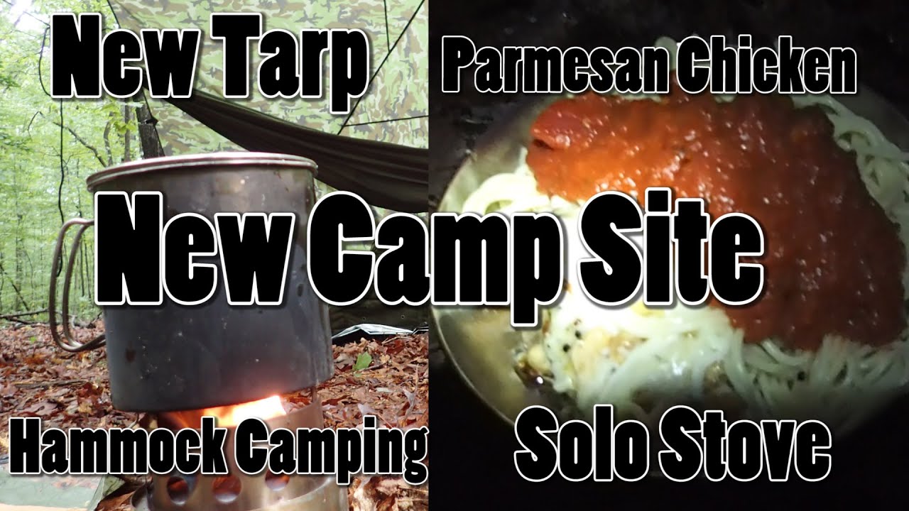 Overnight in Hammocks at New Camp Site New Gold Armor Tarp Cooking