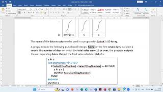 Cambridge AS Computer Science Chapter 10 Data Types and Structures Parallel Arrays