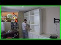 Como hacer un centro de entretenimiento ( meson, estantes ) / making a tv wall unit.   (2 de 3)