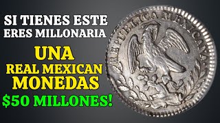 Monedas mexicanas de 1 real con un valor de $100,000 | revisa tu caja de colección