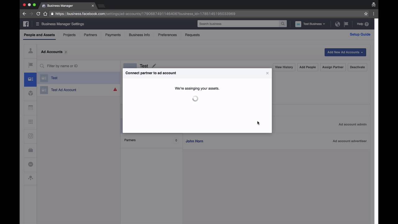 How to Add a Partner to a Facebook Ads Account - YouTube