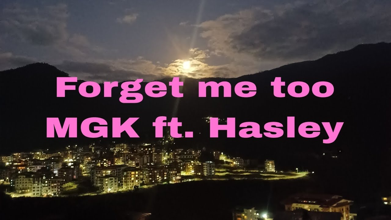 Forget me too | Machine Gun Kelly ft. Hasley
