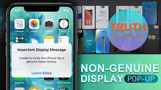 Full Test On iPhone Non-genuine Display Pop-up, Truth Revealed screenshot 1