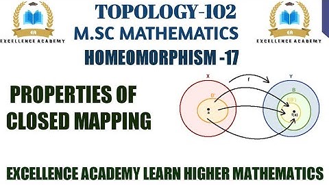 Properties of Closed Mapping| Continuous Mappings |Topology Mathematics |