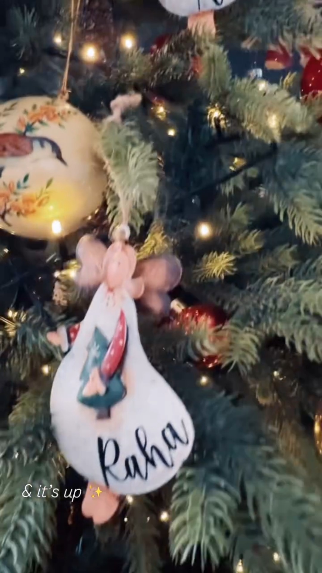 Alia Bhatt shares GLIMPSE of her decorated Christmas tree with Ranbir \u0026 Raha's name on it ? #shorts