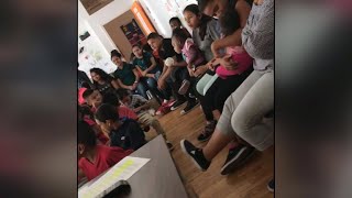 Leaked video from inside facility for separated immigrant children
