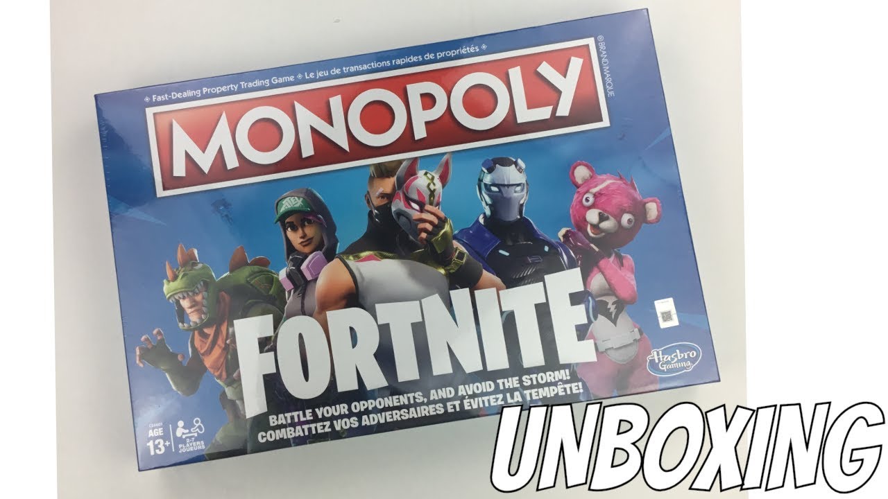MONOPOLY FORTNITE UNBOXING YouTube