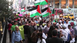 Palestine & Israel supporters clash during NYC protest