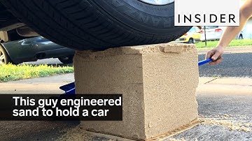 This guy engineered sand to hold the weight of a car