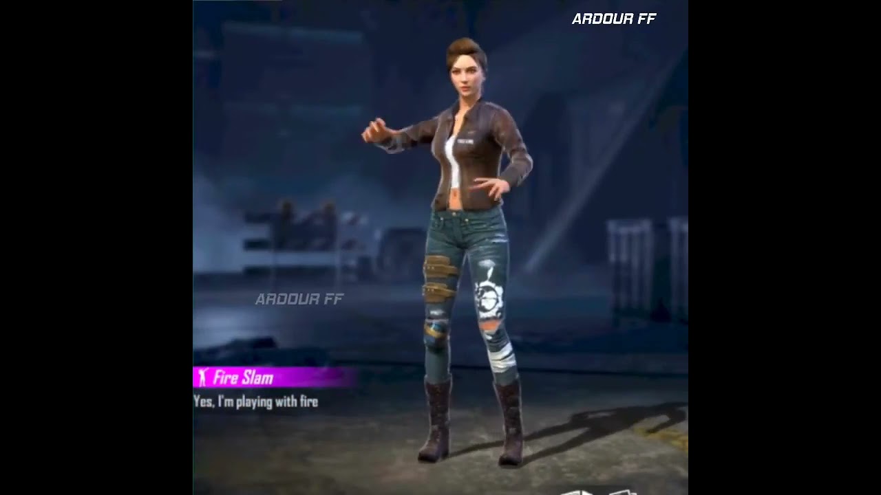 Fire slam Emote 💥 upcoming emotes 💖 GARENA FREEFIRE 🔥