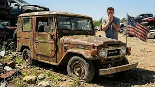 I Bought Land Cruiser Fj40 For Only 250 Grandpa Sold Me His Abandoned Car Full Restoration