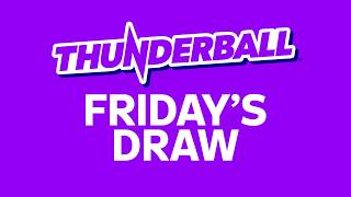 The National Lottery Thunderball draw results from Friday 31 July 2026