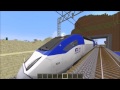 Minecraft Real train mod KTX Sancheon speed test