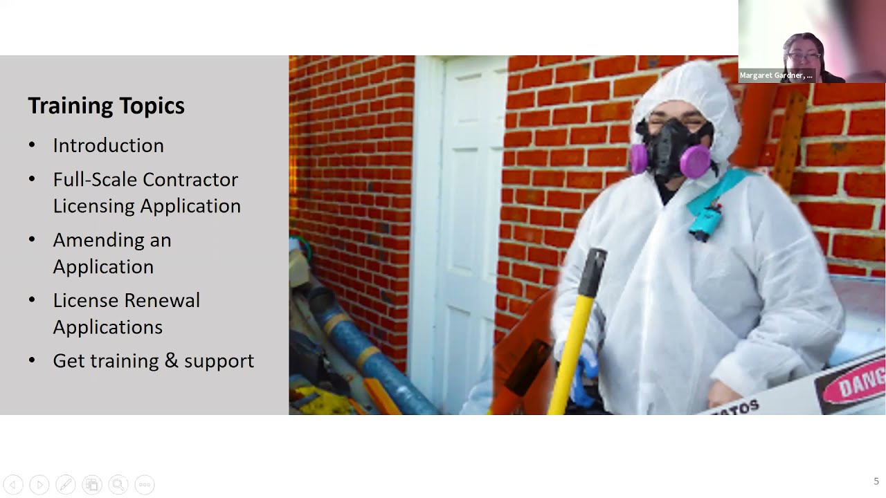 Your DEQ Online: Full Scale Abatement Contractor Licensing