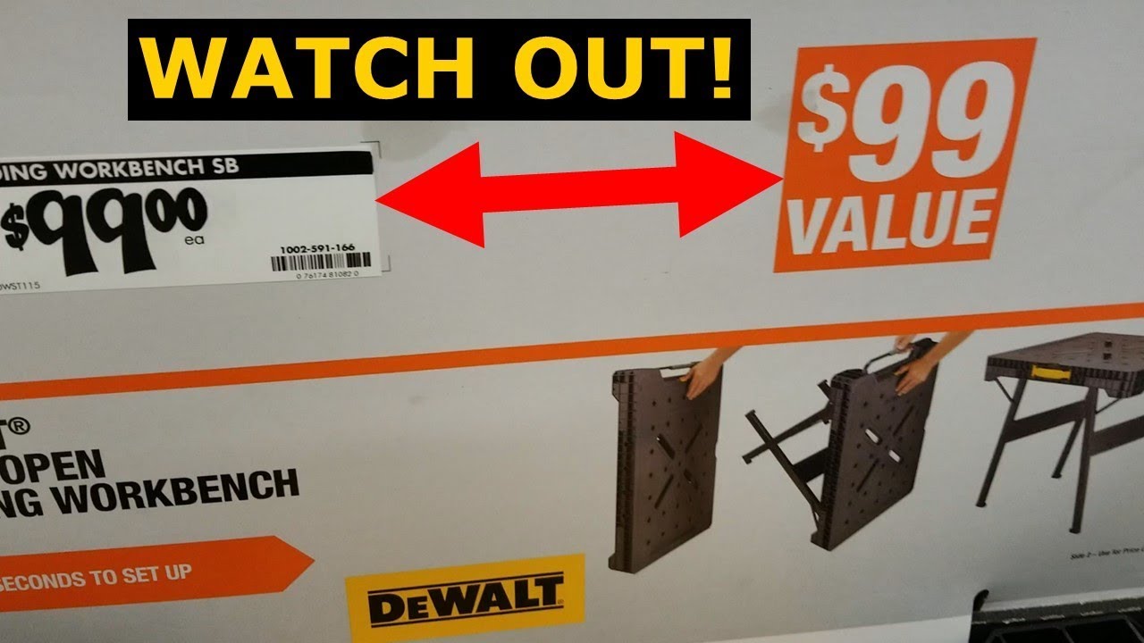DeWalt Workbench, Home Depot? On Sale? Are you Scamming us? YouTube