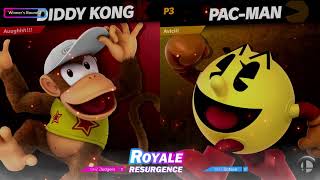Jodgers (Diddy Kong, Roy) vs Octave (Pac-Man) - Royale Resurgence 10 Winner’s Quarters