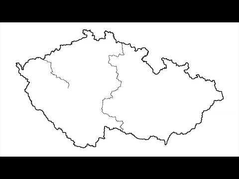 How to draw map of Czech Republic easy step by step.