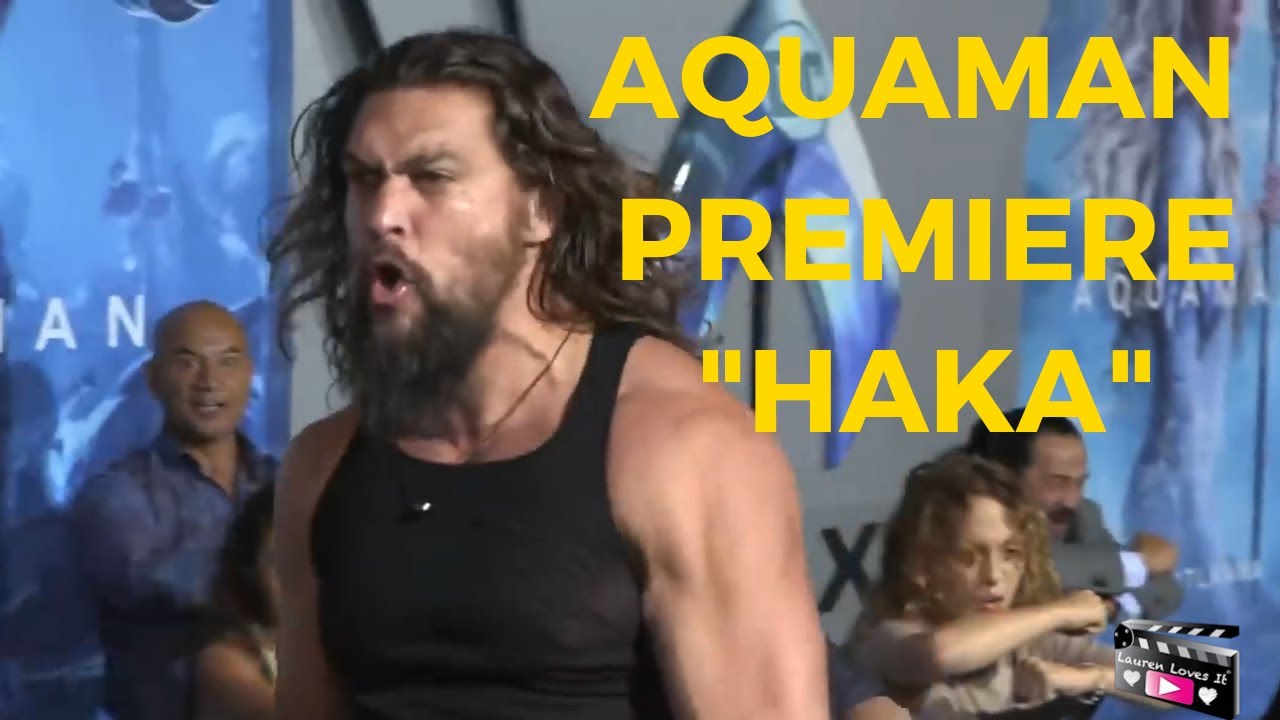 Jason Momoa And His Children Perform Haka Dance At The Aquaman