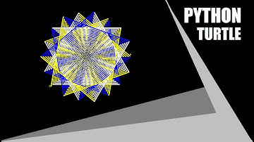 Python Turtle - Draw Multi Color Graphics | Draw Rangoli in Python By #BKTutorial