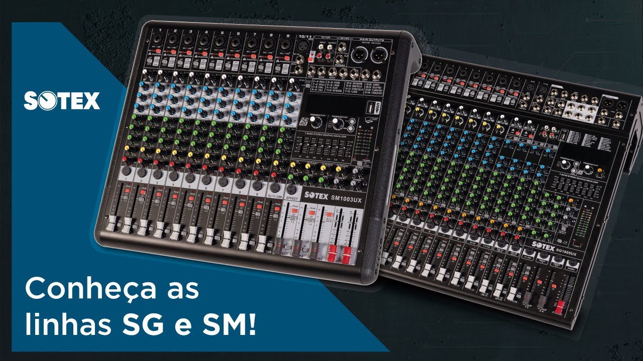 Review: Conheça as mesas de som SG e SM