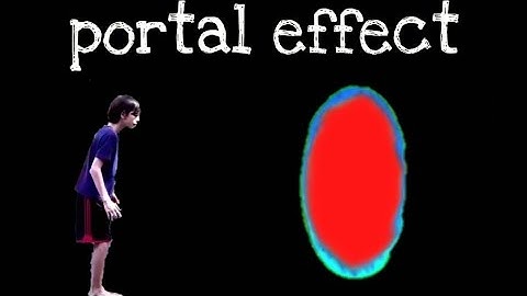 Portal effect with video editing app Kinemaster