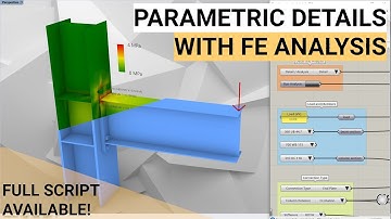 Fast Parametric Steel Details with FE Analysis in grasshopper
