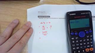 MOV 00009 - y8 Percentages - Worked Example 6 page 173