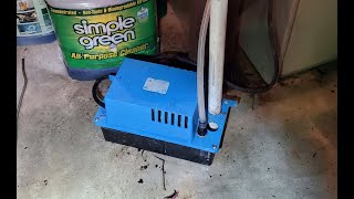 If your hvac air conditioning ac pump leaking water in garage basement closet floor? Easy Fix