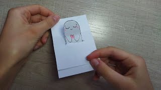 DIY Милая ОТКРЫТКА ИГРУШКА из бумаги за 5 минут! Простые поделки своими руками
