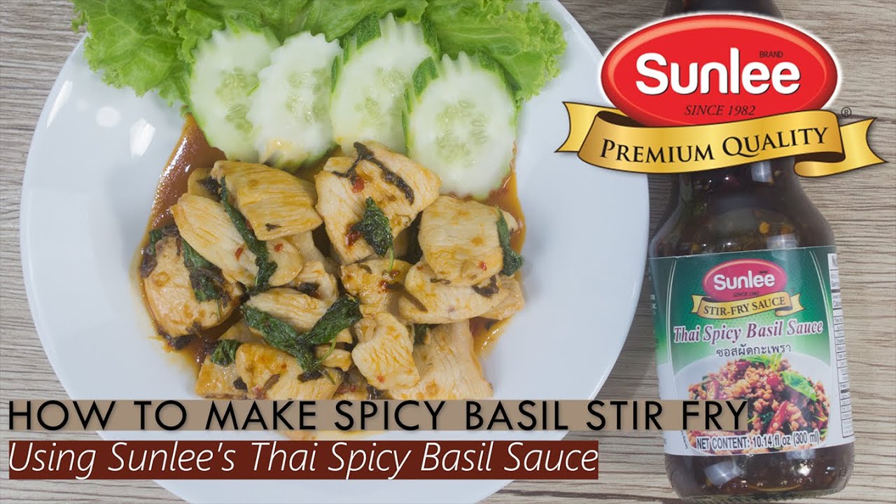 How to Make Thai Spicy Basil Stir Fry using Sunlee Premixed Sauce