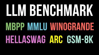 Ultimate Guide to LLM Benchmarks: MMLU, HellaSwag, MBPP, GSM-8K, ARC Challenge & More!