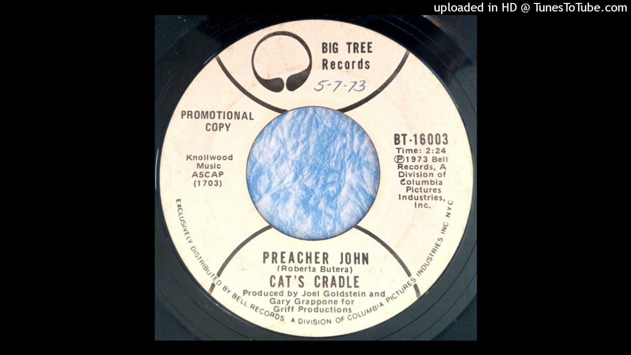 1973 PROMO-ONLY FUNK SOUL ROCK Cat's Cradle "Preacher Man" protest song Big Tree Records – BT-16003