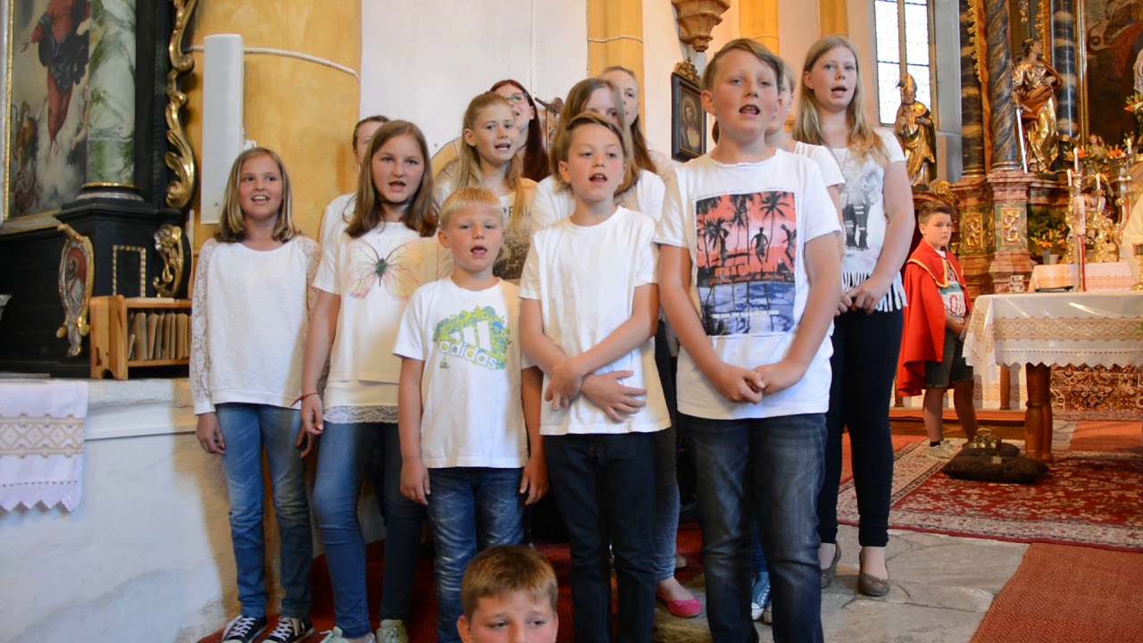 Melanie Payer mit Kinderchor- Hallelujah