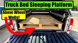 Easy Truck Bed Camping Sleeping Platform Mattress Above Wheel Wells Nissan Frontier