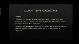 Strategic Cost Management, Competitive Advantage and Competitive Intelligence