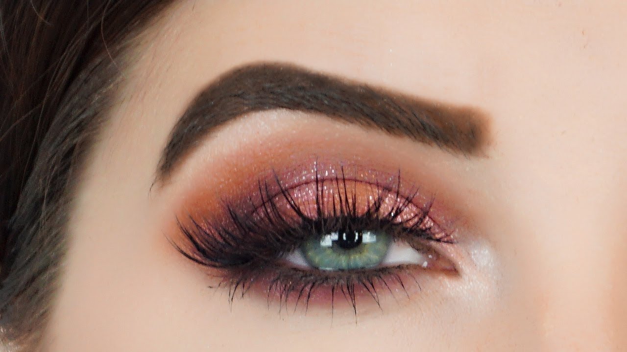 JACYLN HILL MORPHE PALETTE TUTORIAL | RED ORANGE/PINK SPARKLY SMOKEY EYE