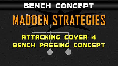 Madden Strategies - Passing Tips - Attacking Cover 4 - Bench Passing Concept