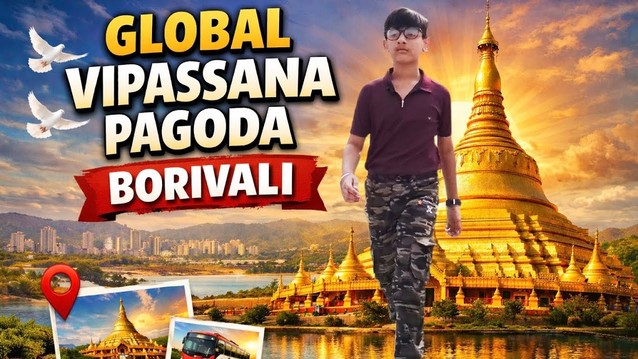 Visvansya Pagoda Gorai Beach | Borivali West Mumbai | Best Peaceful Place to Visit