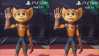 PS5 Pro PSSR 1 vs PSSR 2.0 Graphics Comparison - Ratchet &amp; Clank Rift Apart [4K60HD]