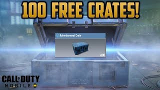 OPENING 100 FREE CRATES! - Call of Duty MOBILE