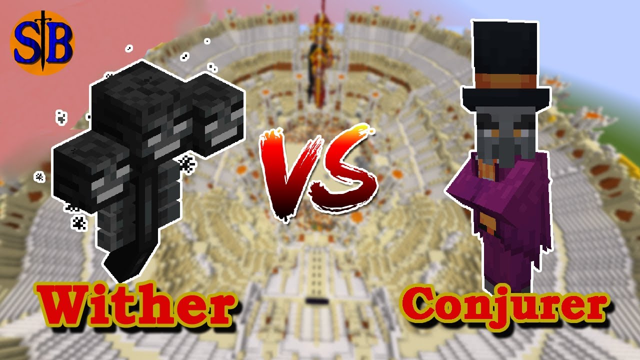 WITHER vs 10 Conjurer | Minecraft mob Battle