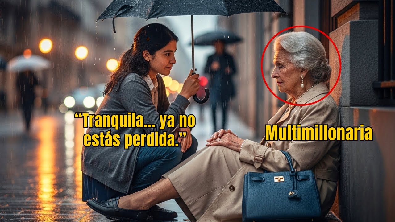 Todos Ignoraron a la Anciana Perdida — Hasta Que una Adolescente Mexicana se Detuvo. Todo Cambió...