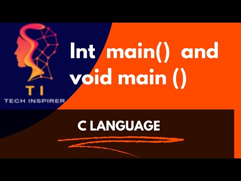 INT MAIN  | VOID MAIN difference | C language main functions