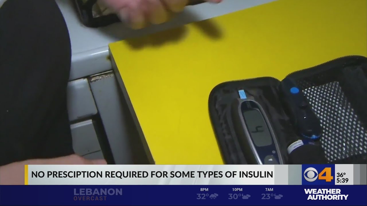 No prescription required for some types of insulin
