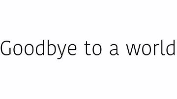 Goodbye to a world//meme//bfb/tpot
