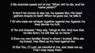 Psalms 41 - English l Audio & Scripture l NKJV