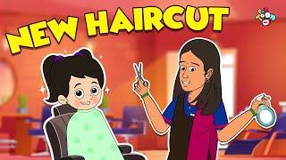 New Hair Cut | Chinki's New Hairstyle | Animated Stories | English Cartoon Stories | PunToon Kids