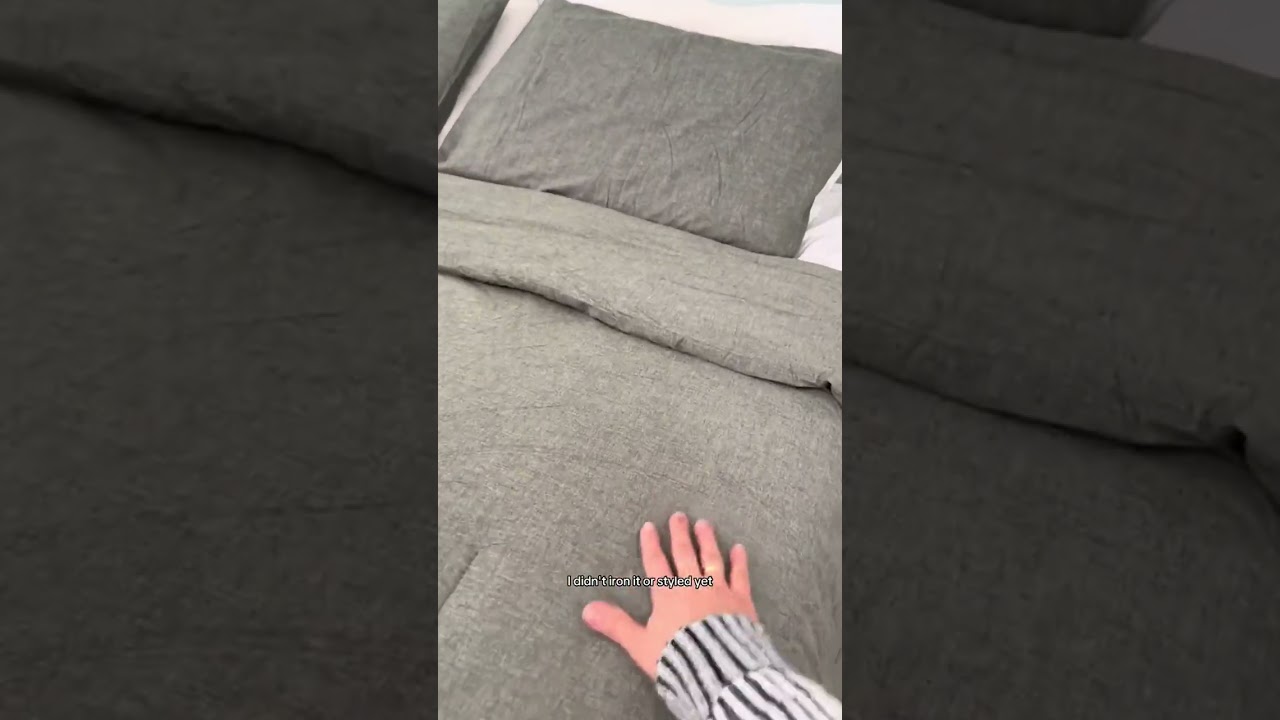 Okay, this comforter set has completely transformed my bedroom